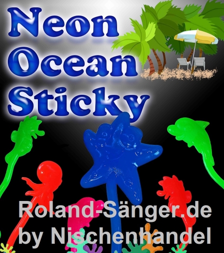 100 Neon Sticky Seetiere